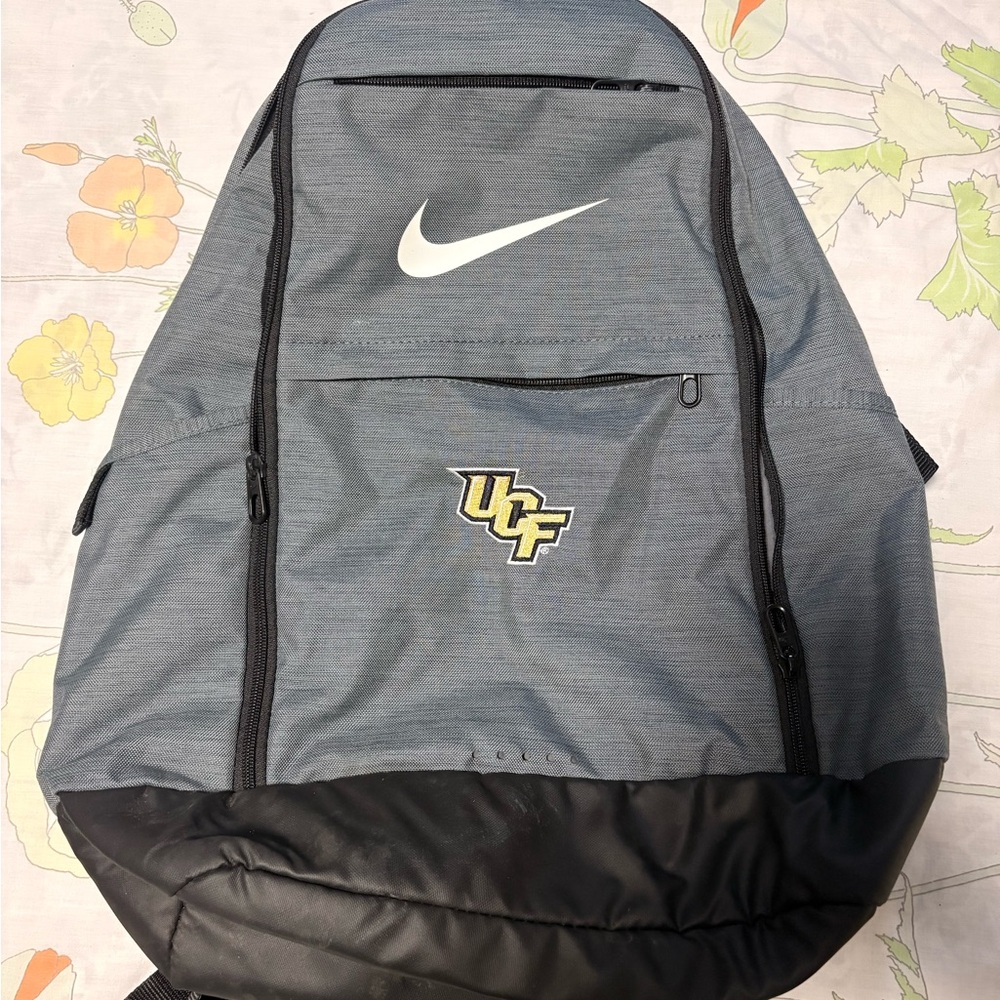 Nike Gray and Black UCF Logo Men's Backpack